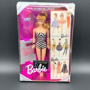 Barbie 35th Anniversary Doll 1993 Reproduction of 1959 Blonde Swimsuit 11590